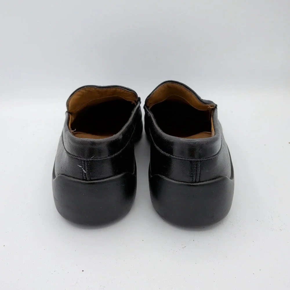 Bally Fisto Mens Black Leather Penny Loafers Size‎ 7.5 D Made in Italy Slip On